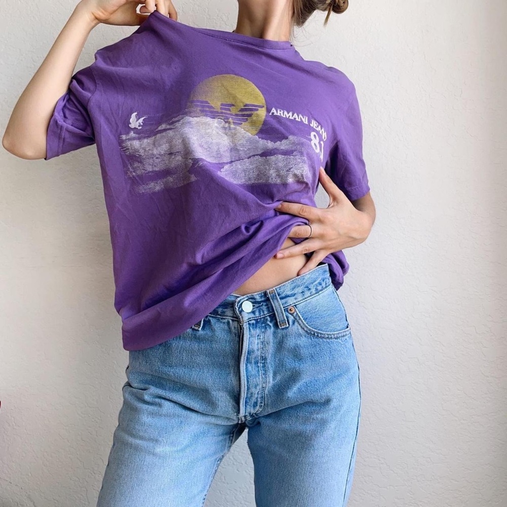 Vintage purple Armani tee